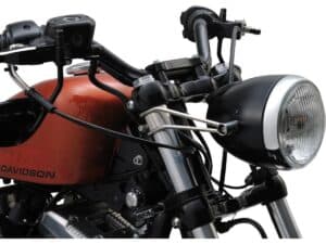 Vintage Headlight Bracket For 41mm fork tubes Stainless Steel Polished - Image 3