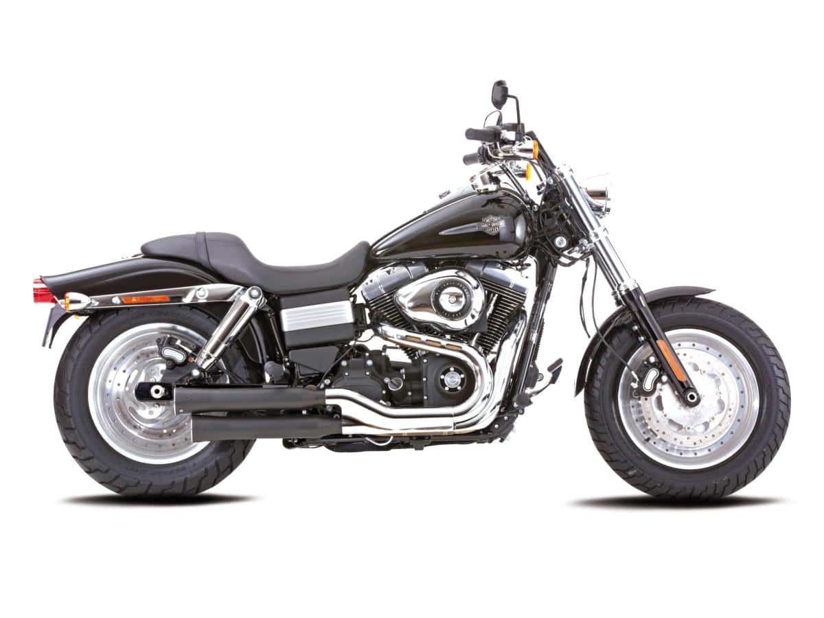 Double groove slip-on mufflers black satin, 08-12, 14-16 fxdf, 10-12, 14-16 fxdwg, 13 fxdf103, 13 fxdwg103 1 Falcon