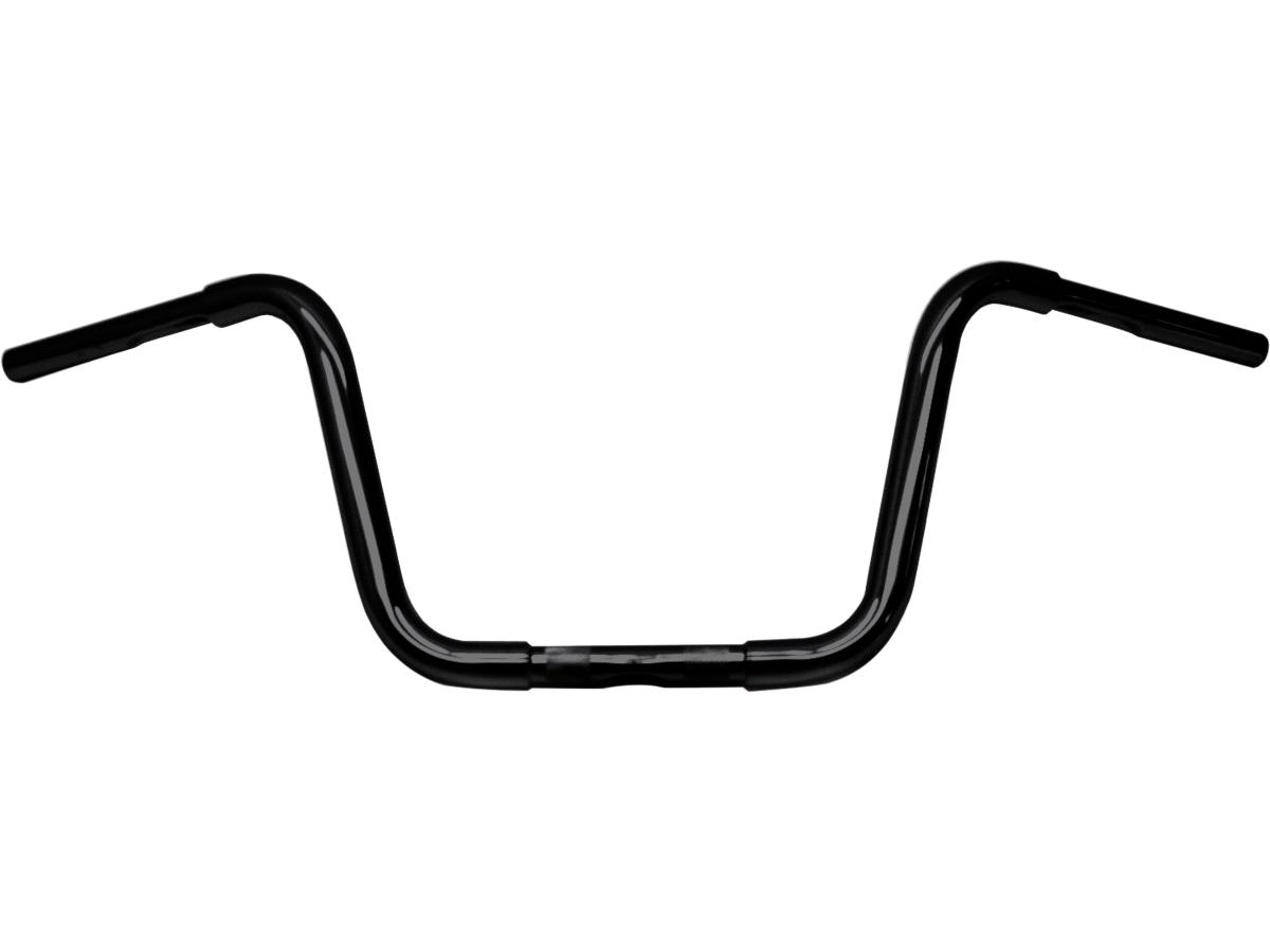310 fat ape hanger handlebar with 1" clamp diameter dimpled 3-hole black powder coated 1 1/4" throttle cables 1 Fehling