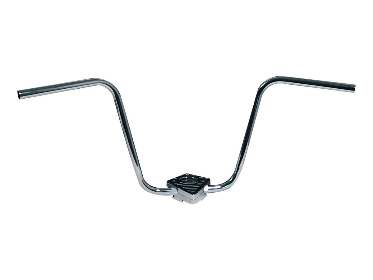 400 ape hanger handlebar dimpled 3-hole chrome 1" throttle by wire 1 Fehling
