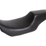 Gunfighter Smooth Seat Black Synthetic Leather, 09-25 Touring, (except 23-25 FLHXSE, 23-25 FLTRXSE, 24-25 FLHX, 24-25 FLTRX, 24 FLTRXSTSE, 25 FLHXU, 25 FLTRSTSE)