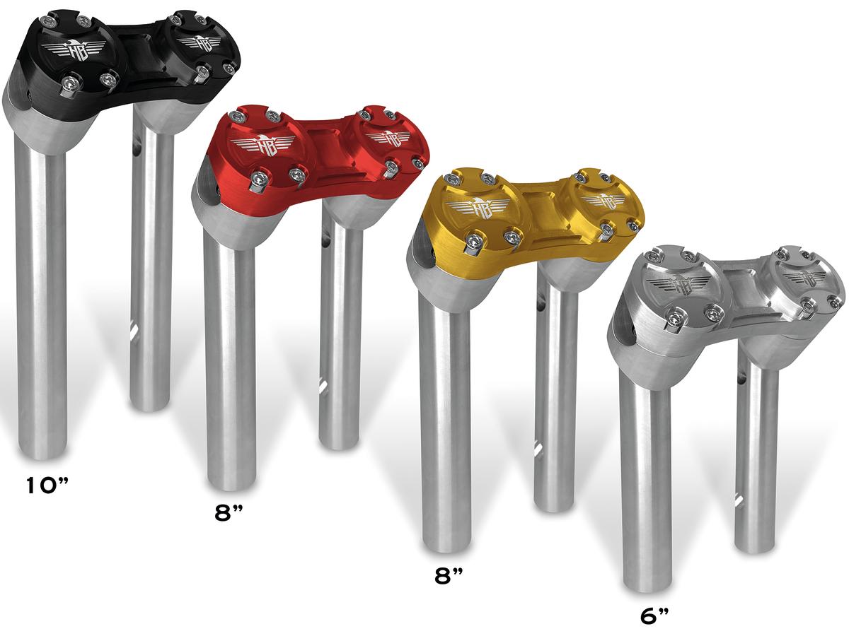 6" clubstyle pullback risers with silver clamp silver 1" 6" clubstyle pullback risers with silver clamp silver 1"