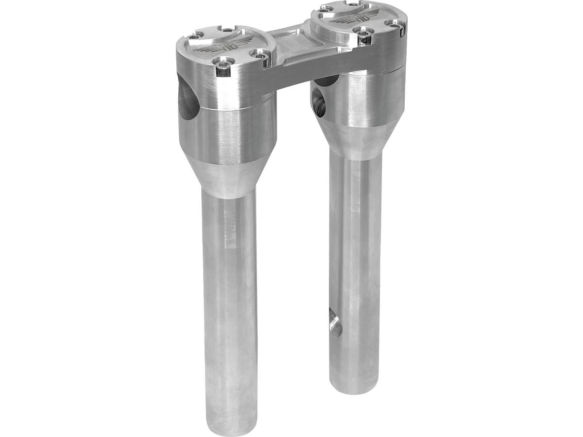 8" clubstyle straight risers with silver clamp silver 1 1/4" 1 Heinzbikes