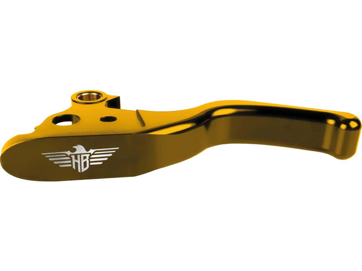 Performance 3-finger brake-and clutch lever set gold anodized cable clutch Performance 3-finger brake-and clutch lever set gold anodized cable clutch