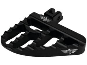 V2 Performance Passenger Mini Floorboards Black Satin Anodized