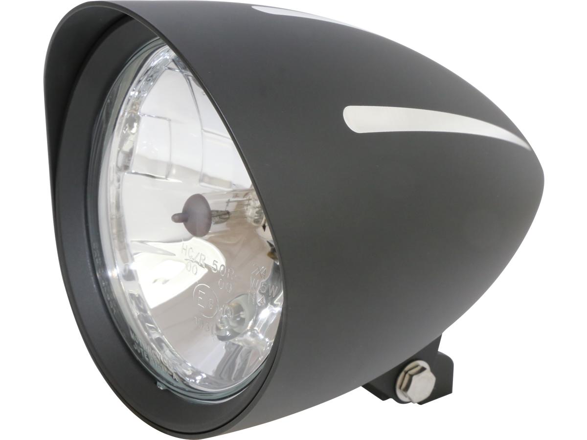Classic 1 extreme 5 3/4" headlight black h4 1 Highsider