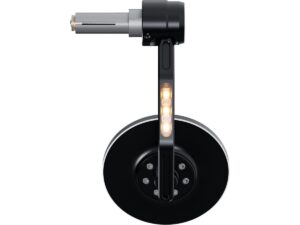 Conero Bar End Mirror with LED turn Signal Black Anodized
