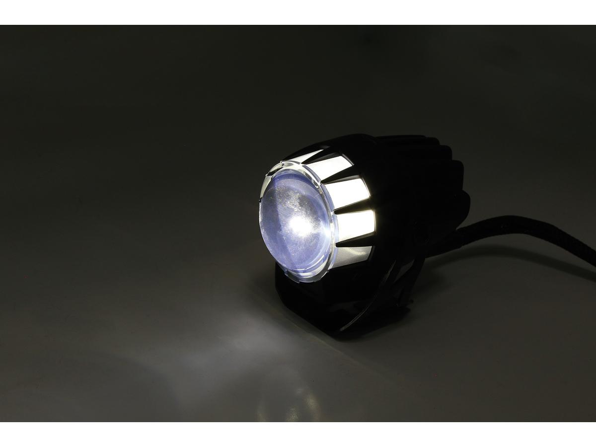 Dual-stream 1 3/4" headlight black led 1 Highsider