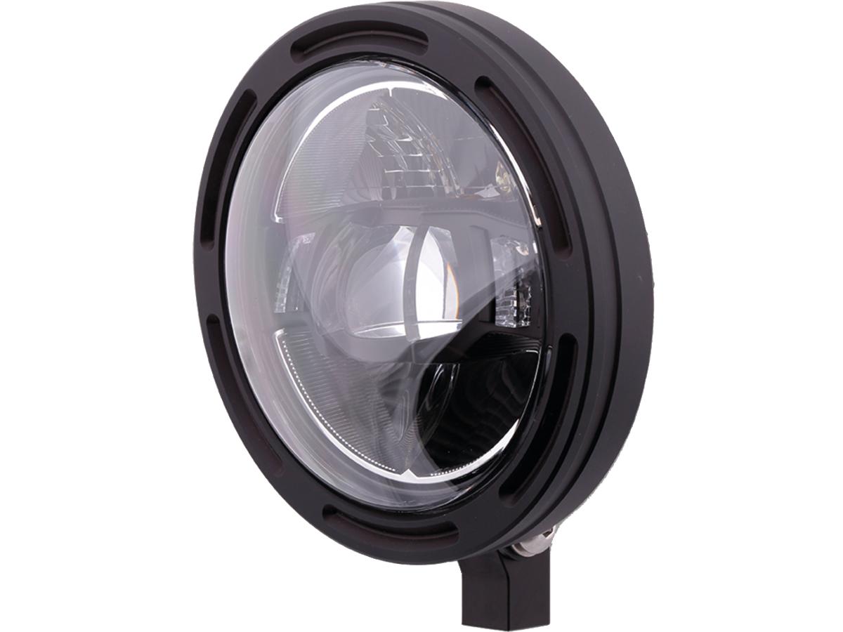 Frame-r2 type 10 led 5 3/4" headlight bottom mounted black led 1 Highsider