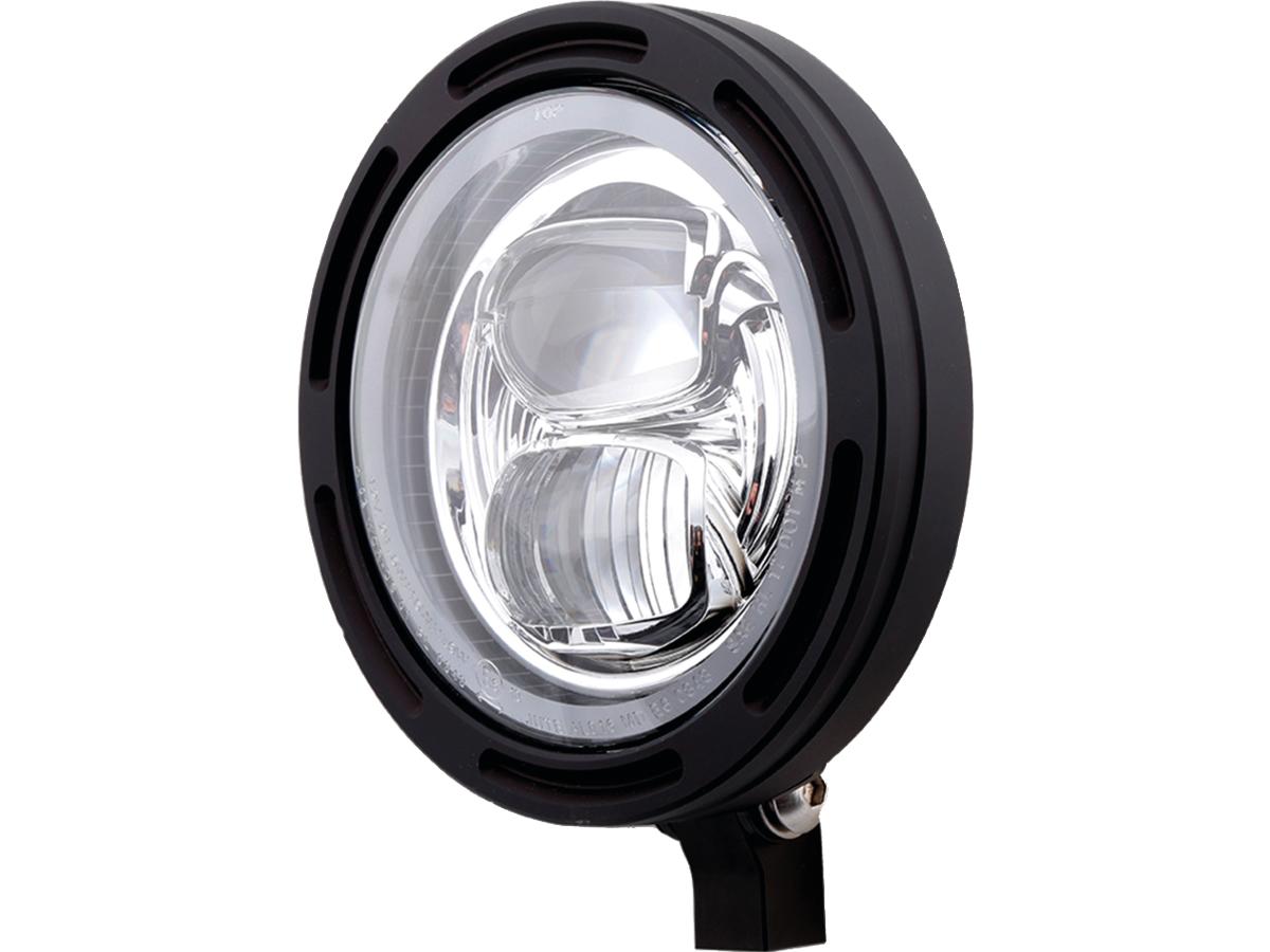 Frame-r2 type 7 led 5 3/4" headlight bottom mounted black led 1 Highsider