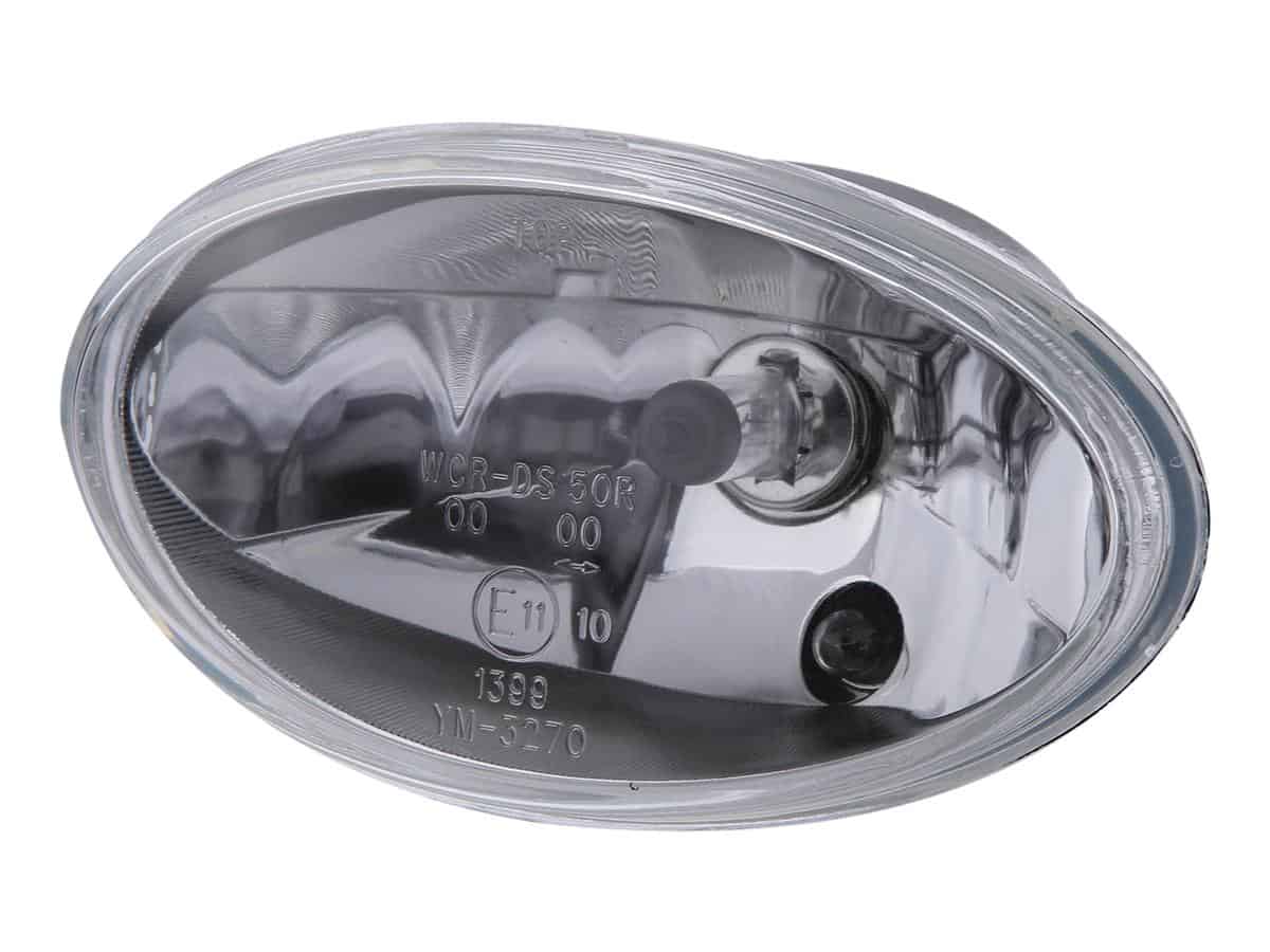 Oval headlight insert chrome clear h4, 1 Highsider