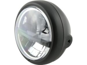 Pecos Type 5 5 3/4" Headlight Black Powder Coated LED - Image 3