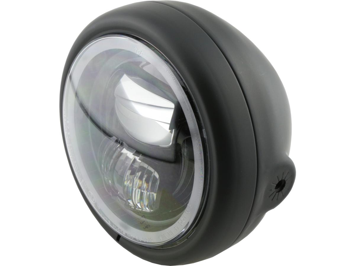 Pecos type 7 5 3/4" headlight black powder coated led 1 Highsider