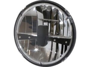 Type 3 7" LED Reflector Headlight Insert Black bulb shield Black Clear LED
