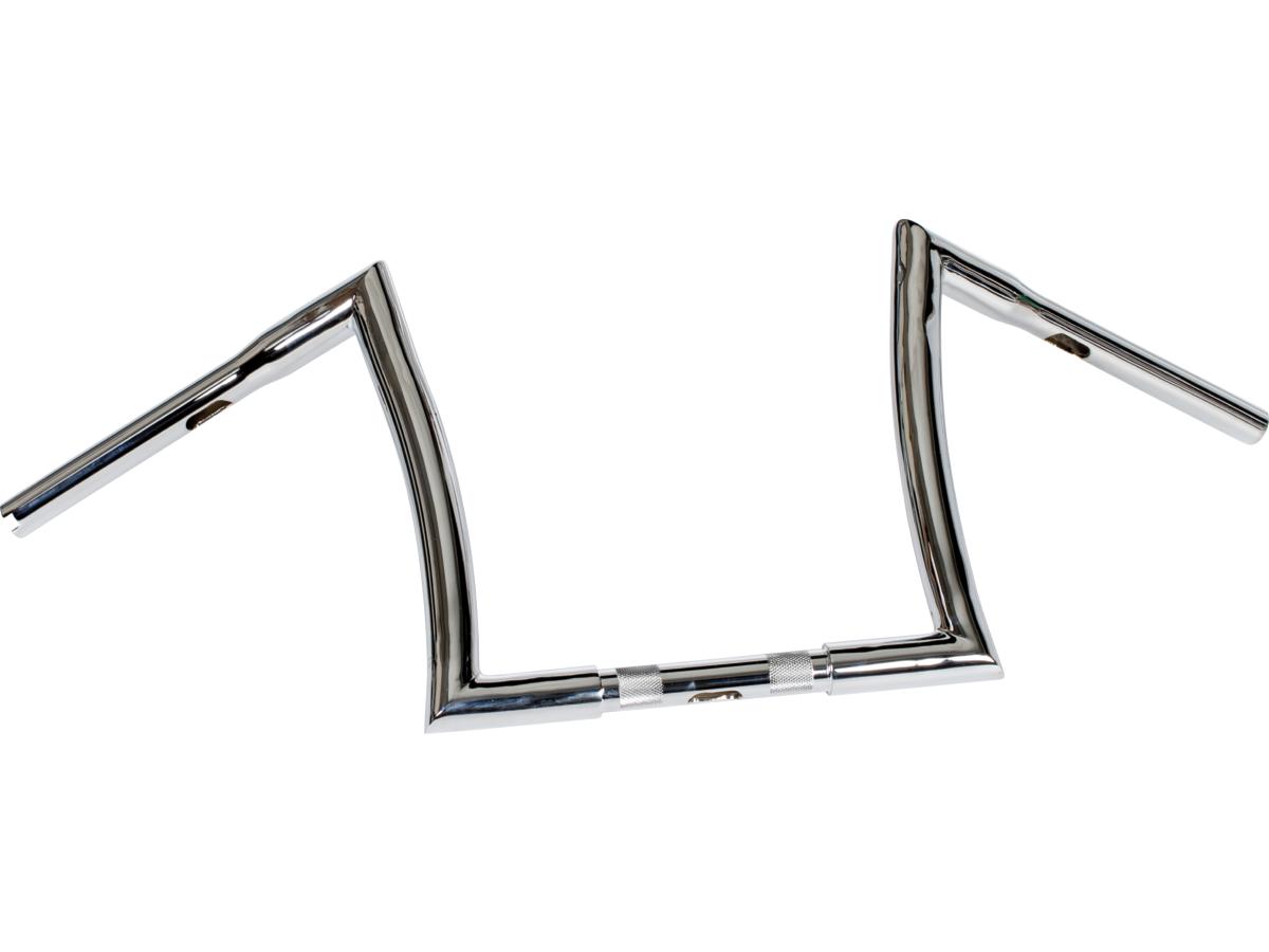 12 bad ape hanger handlebar non-dimpled 3-hole chrome 1 1/4" throttle by wire throttle cables 1 Highway hawk
