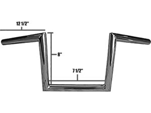 60s Narrow Style 8 Handlebar Dimpled Chrome 1" Throttle Cables
