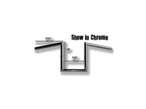 60s Wide Style 10 Handlebar Non-Dimpled Black Powder Coated 1" Throttle Cables - Image 3