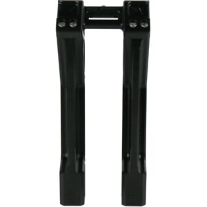 10" Universal Fastback Risers Black Anodized 1"