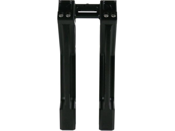 10" Universal Fastback Risers Black Anodized 1"