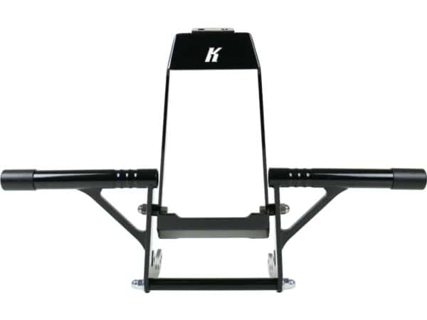 Club Style Engine Guard for M8 Softail with Oil Cooler Protection Black Powder Coated