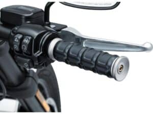 Dillinger Open Ends Grips Silver 1" Throttle By Wire Throttle Cables