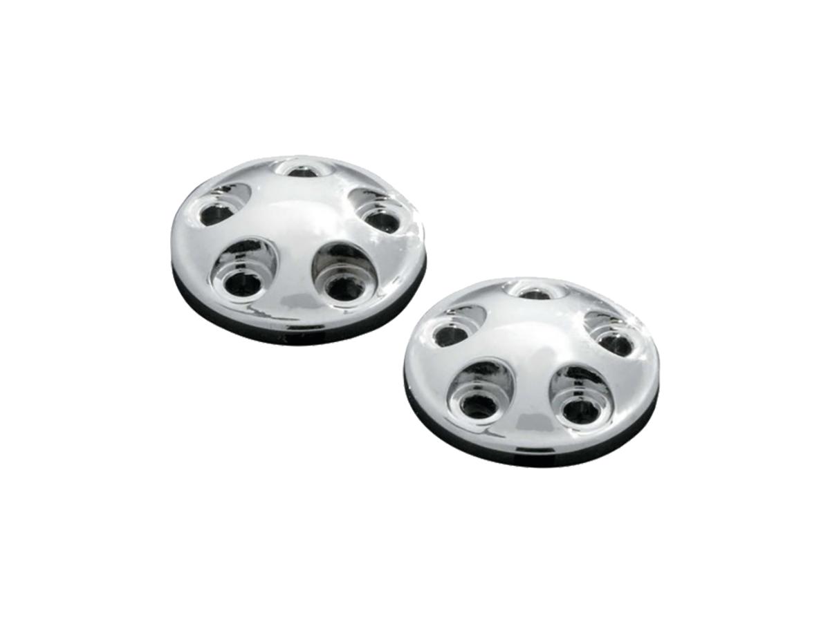 Domed end caps for stiletto pegs chrome 1 Kuryakyn