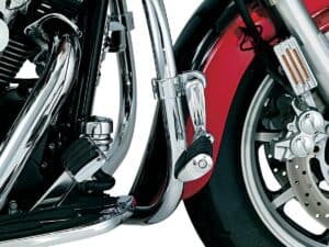 Longhorn Offset Highway Pegs with 1 1/4" Magnum Quick Clamp Dually Pegs Chrome