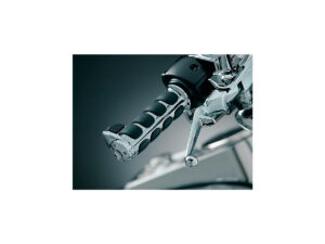 Premium ISO Grips With throttle assist lever Chrome 1" Throttle By Wire - Image 3