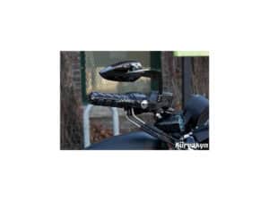 Scythe Mirror Long stem Gloss Black - Image 3