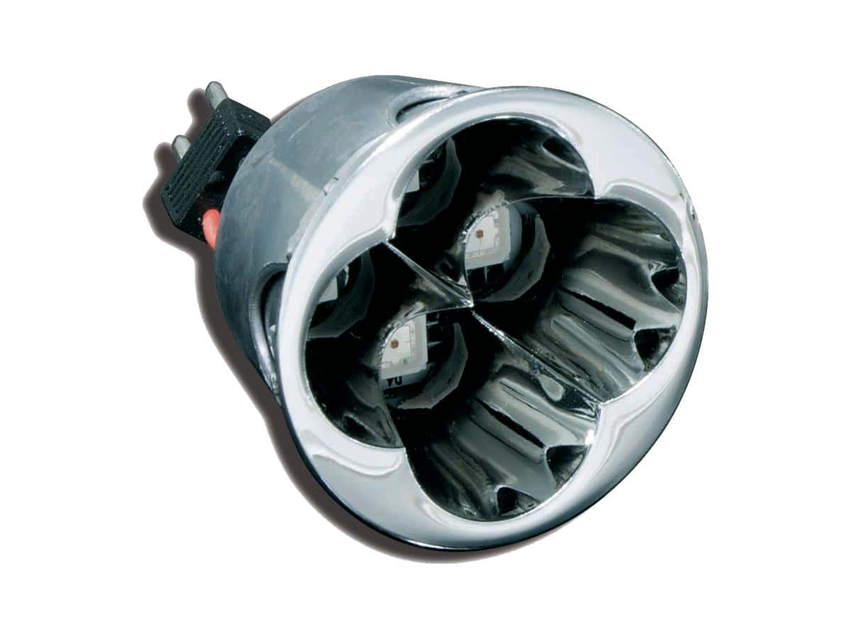 Small red super bright led deep dish reflector bulb reflector bulb 1 Kuryakyn