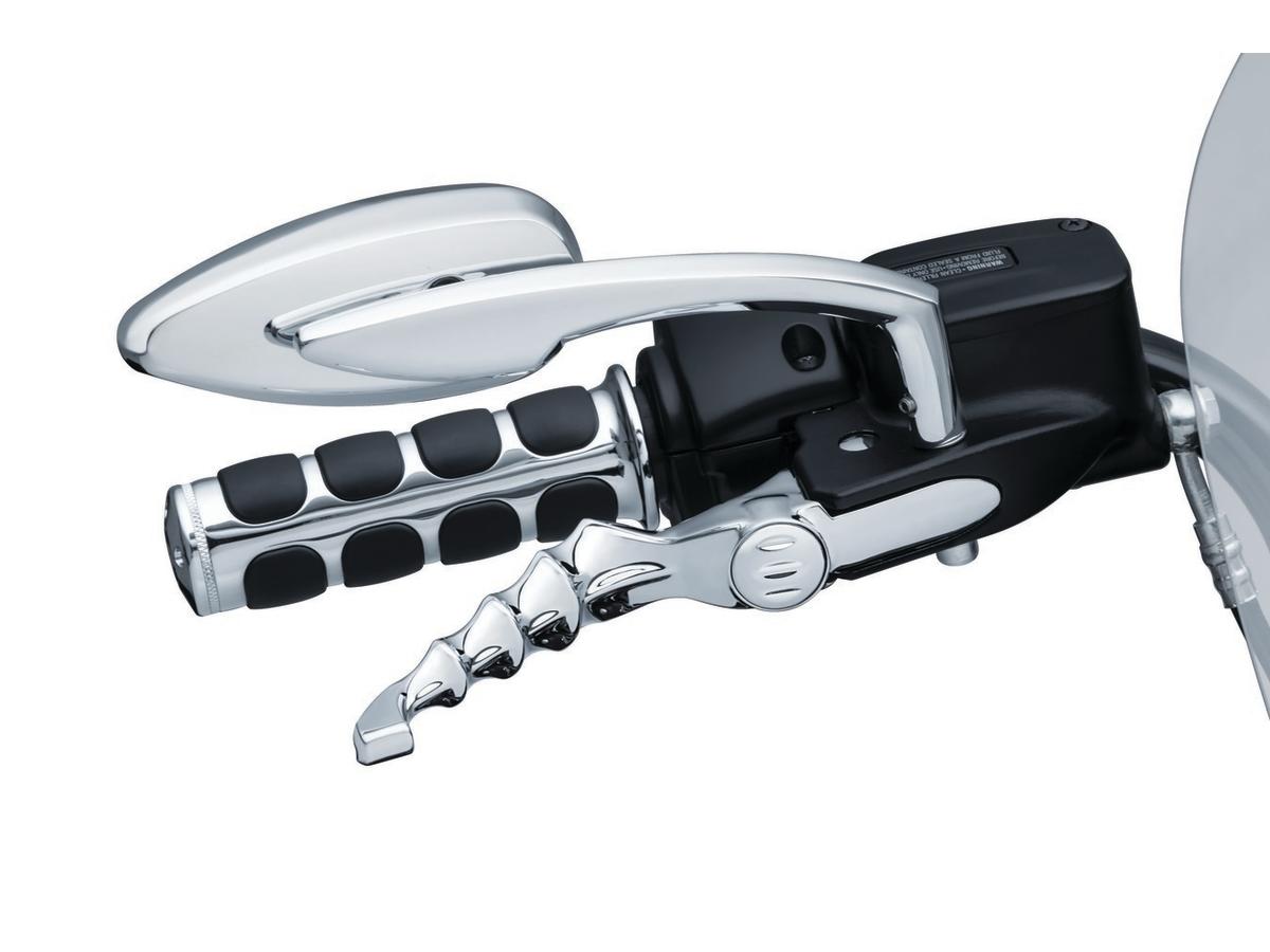 Zombie hand control levers chrome cable clutch left right Zombie hand control levers chrome cable clutch left right