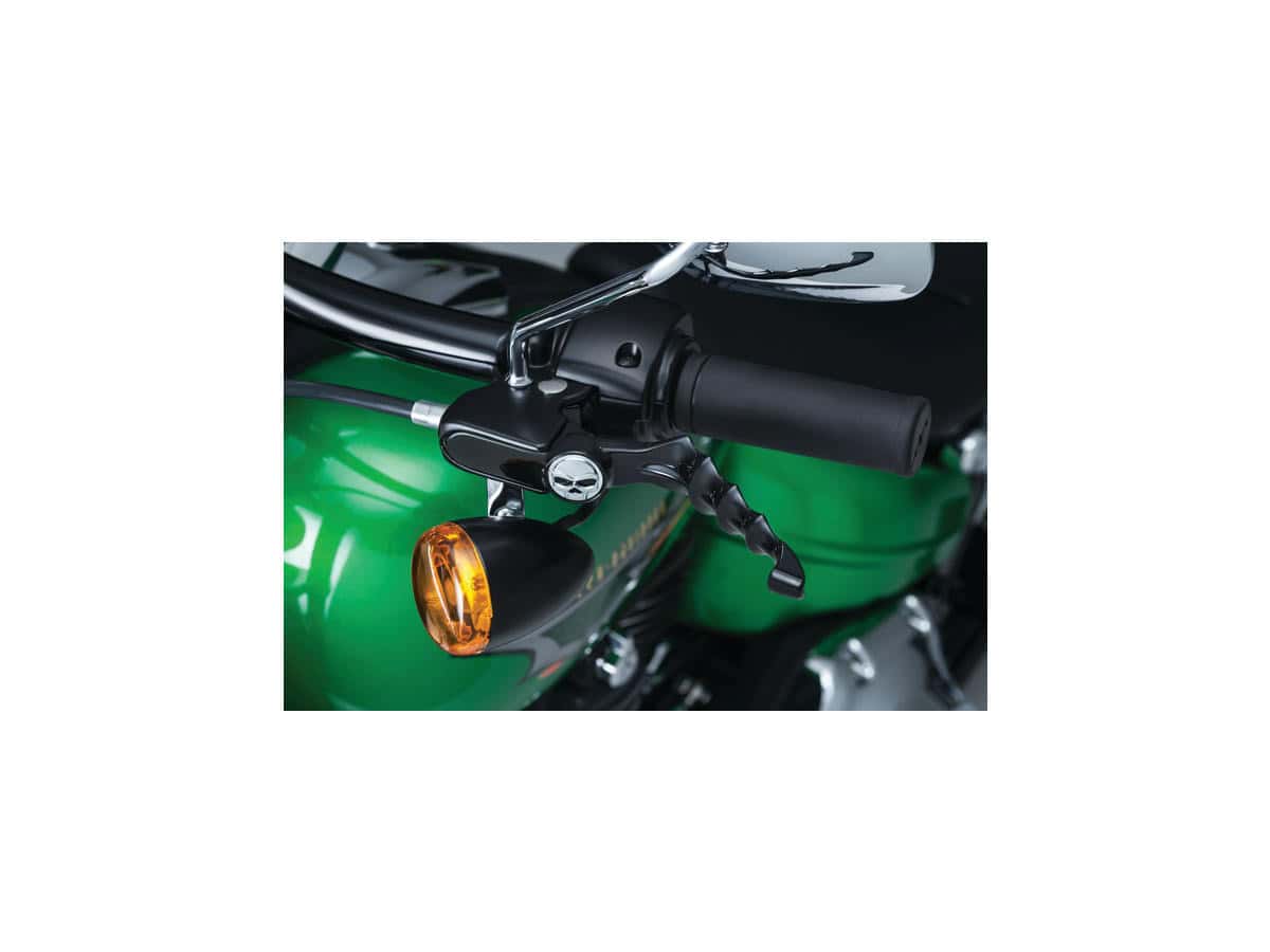 Zombie hand control levers gloss black hydraulic clutch, 17-20 touring, 17-20 trike 1 Kuryakyn