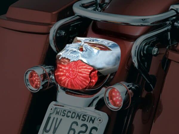 Zombie Taillight Cover Chrome