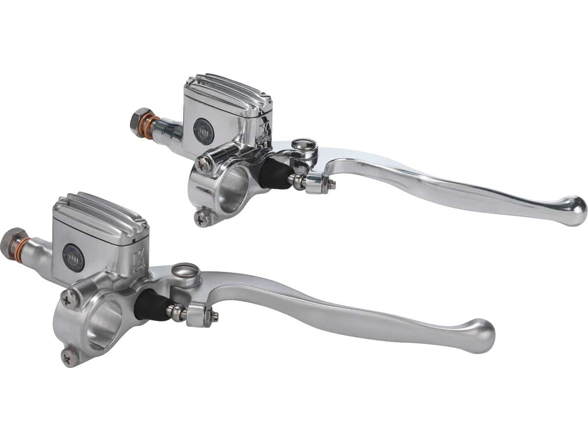 Classic brake master cylinder kit aluminium polished 14 mm 1" single disc dual disc 1 Kustom tech