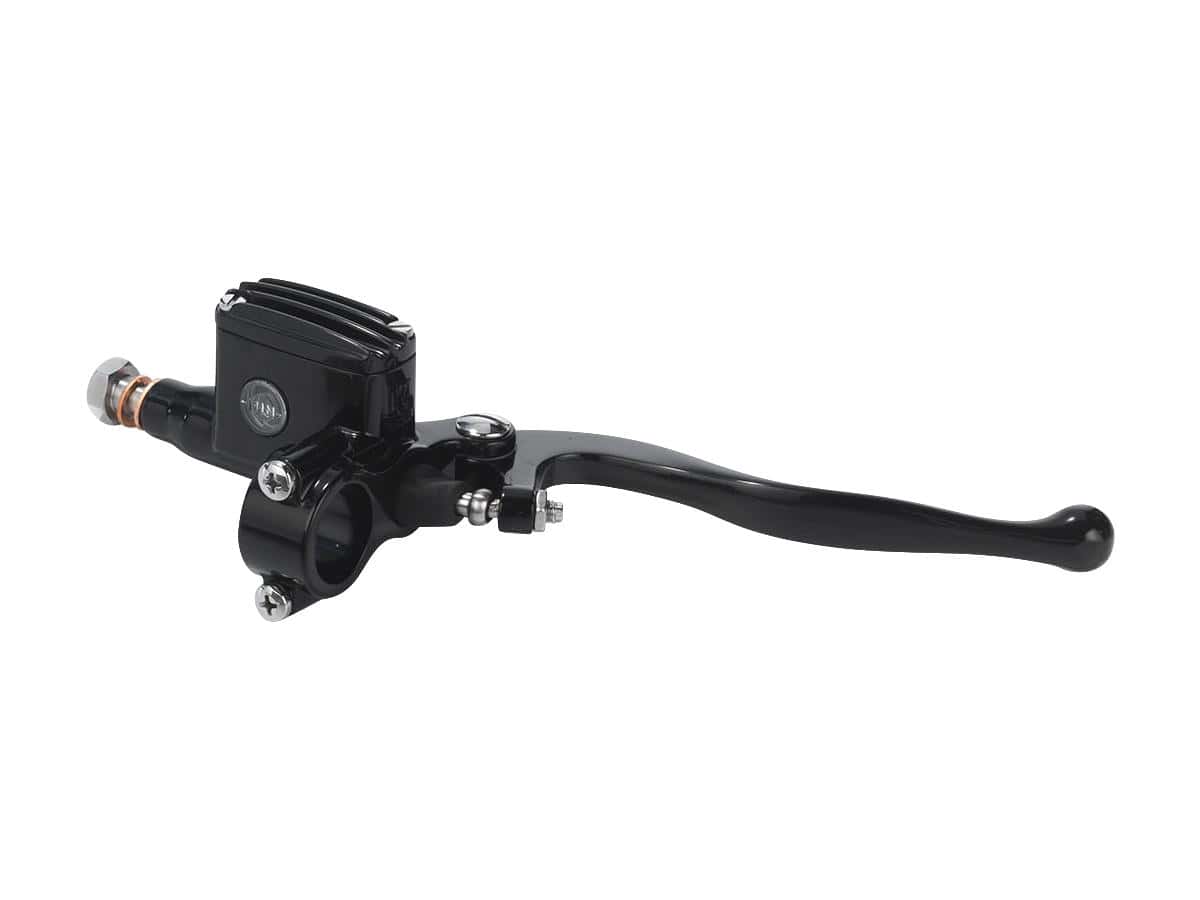 Classic brake master cylinder kit black anodized 12 mm 1" single disc 1 Kustom tech