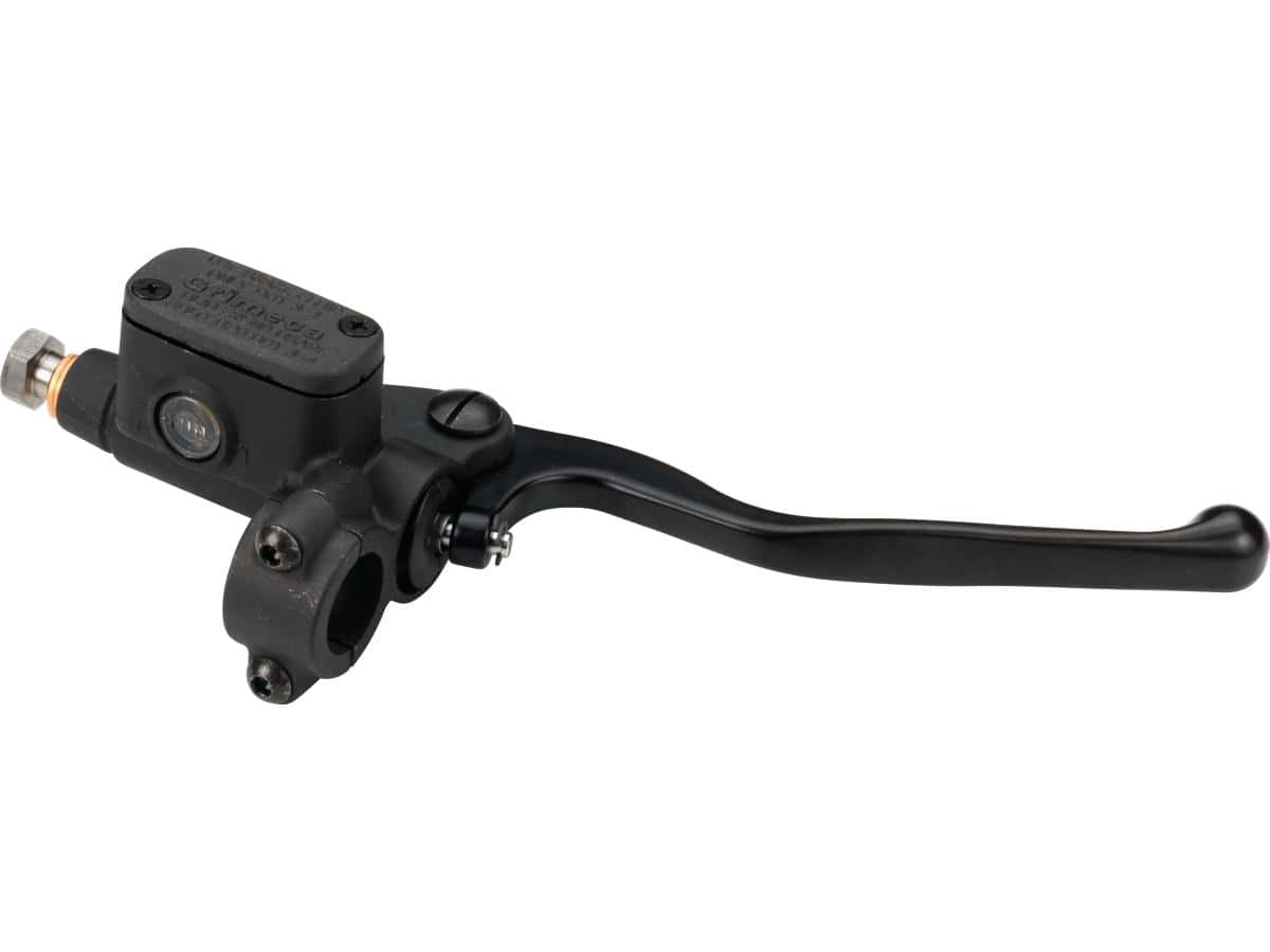 Grimeca brake master cylinder kit for 1" handlebars black anodized 12 mm single disc 1 Kustom tech