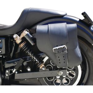 Solo Wide Strap Swingarm Bag Black Left