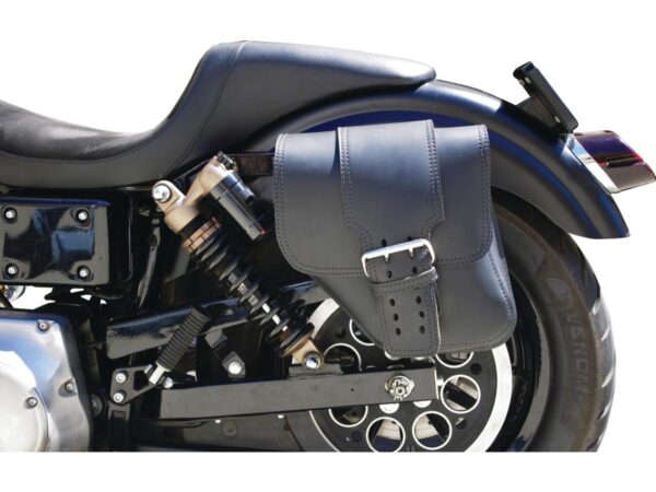 Solo Wide Strap Swingarm Bag Black Left