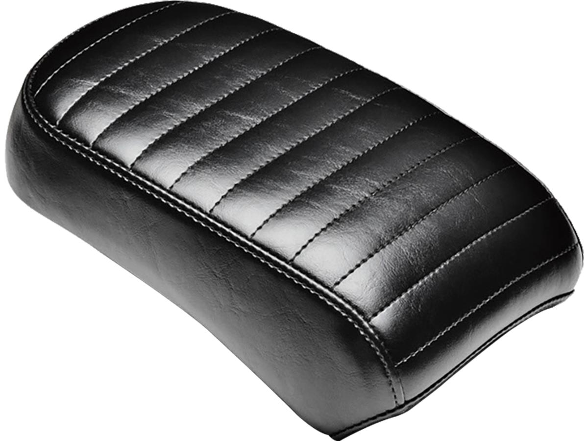 Bare bones pillion pad pleated stitch black vinyl, 06-17 softail, (except 09 fxstsse3, 08 fxstsse2, 07 fxstsse) 1 Le pera