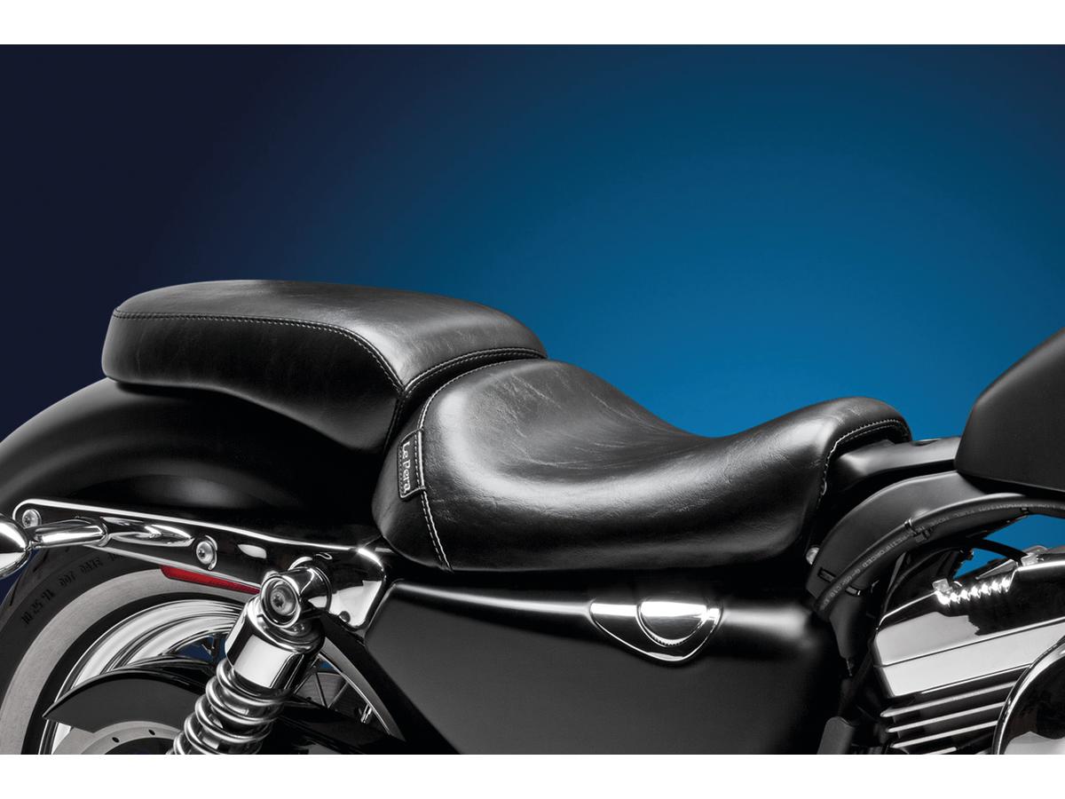 Bare bones pillion pad smooth black vinyl, 04-06, 10-20 sportster 1 Le pera