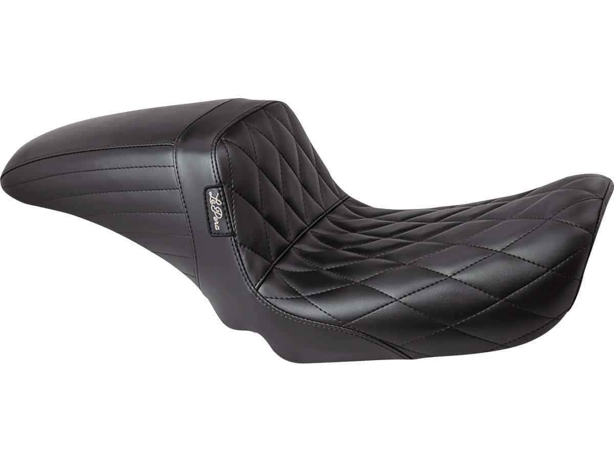 Kickflip seat diamond stitch black vinyl, 06-17 dyna 1 Le pera