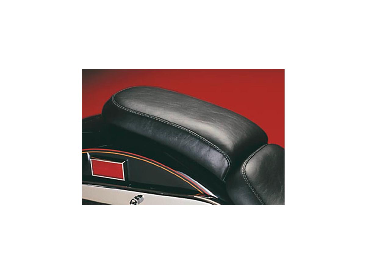 Silhouette pleated pillion pad black vinyl, 84-99 softail 1 Le pera