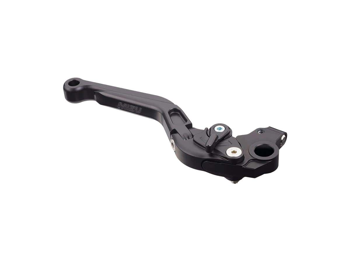 Adjustable and foldable replacement lever black anodized brake side, 21-25 pan america, 21-25 sportster s rh1250s, 22-25 nightster rh975, 23-25 nightster special rh975s 1 Mizu
