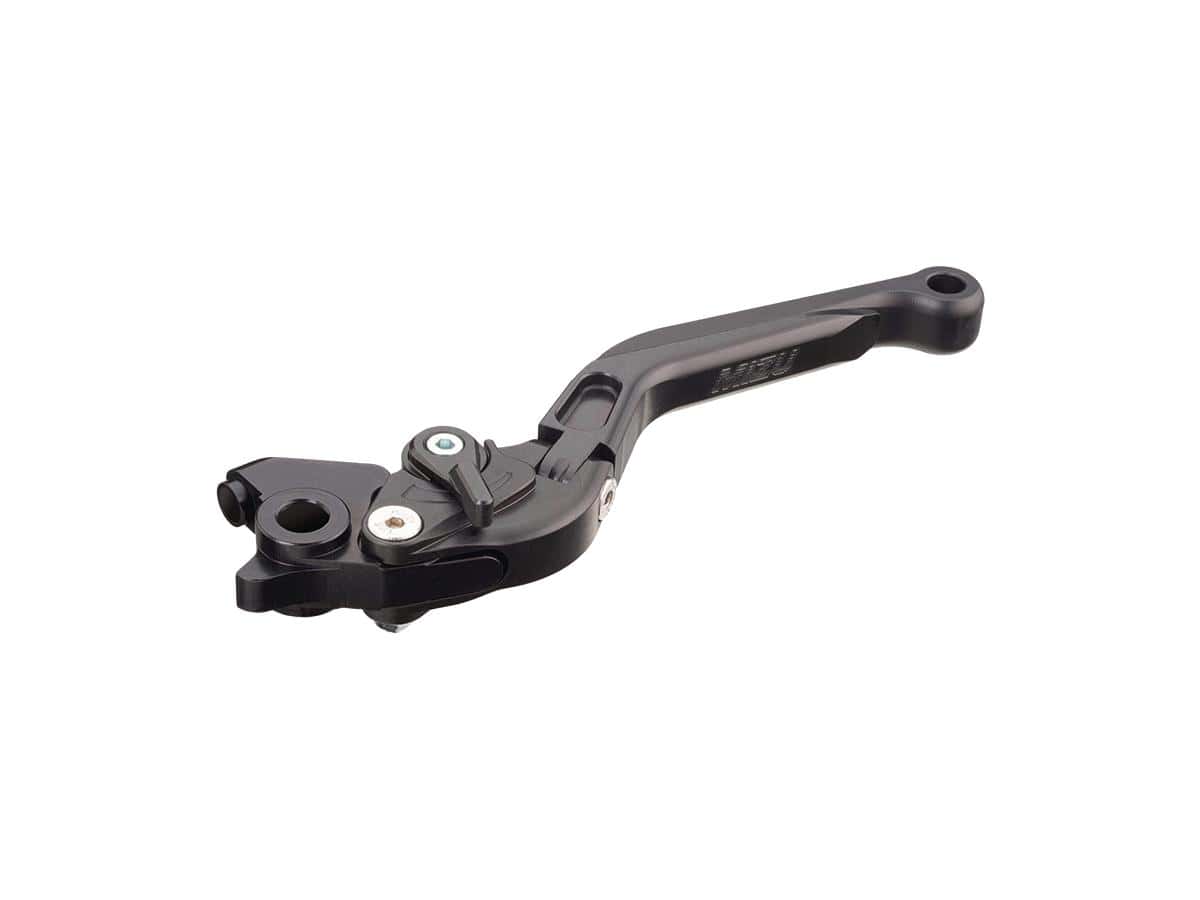 Adjustable and foldable replacement lever black anodized clutch side, 21-25 pan america, 21-25 sportster s rh1250s, 22-25 nightster rh975, 23-25 nightster special rh975s 1 Mizu