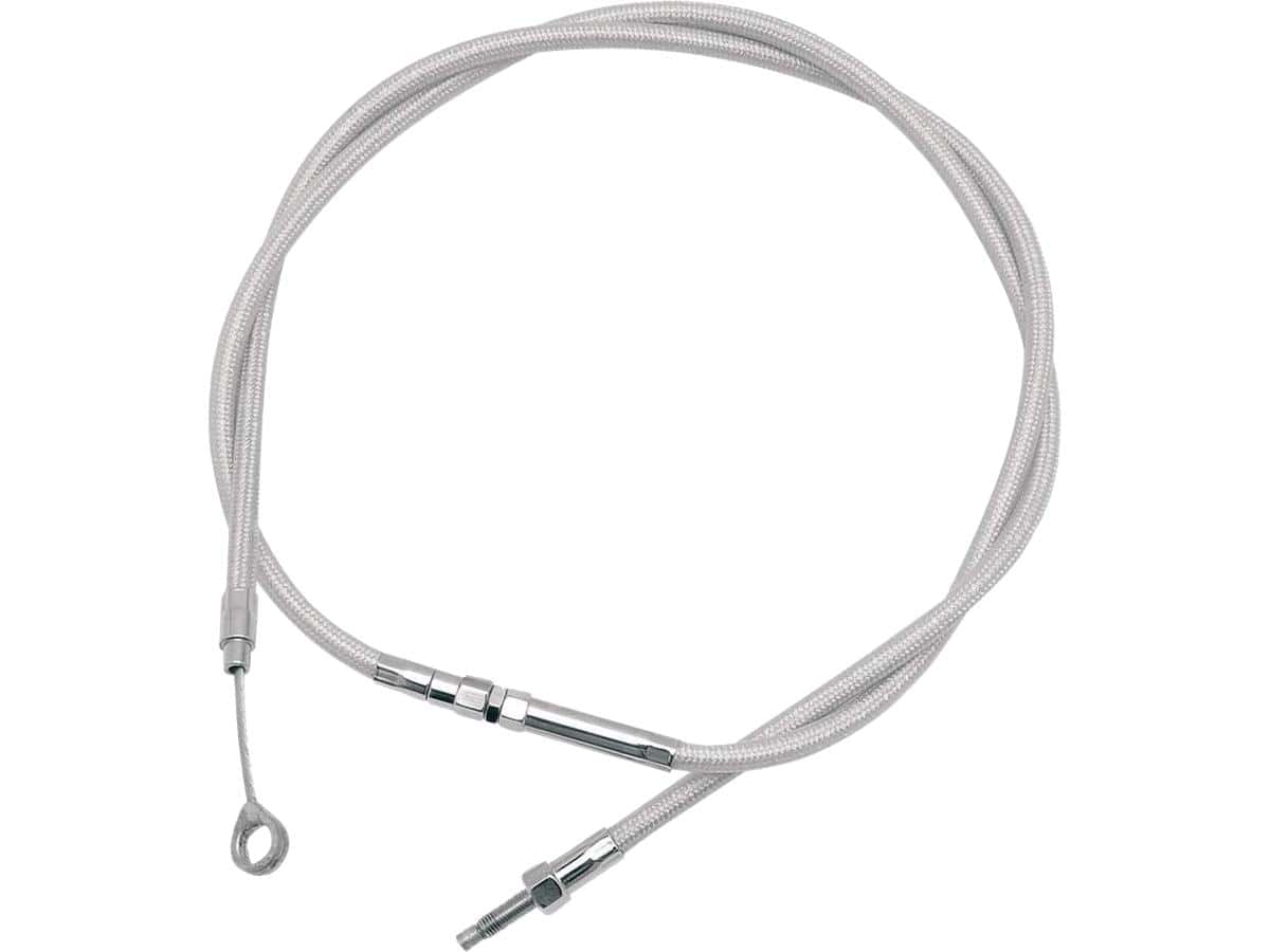 Armor coated coil wound (cw) clutch cable standard stainless steel clear coated 53,3", 86 fxst 1 Motion pro