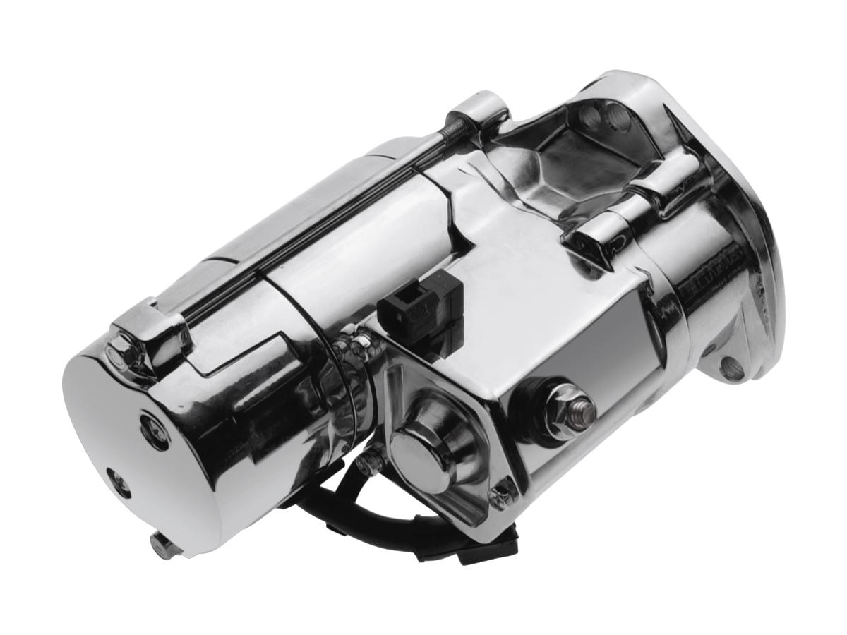 High torque starter chrome 1. 8 kw, 89-93 fx model, 91-93 dyna, 89-93 softail, 89-93 touring 1 Motor factory