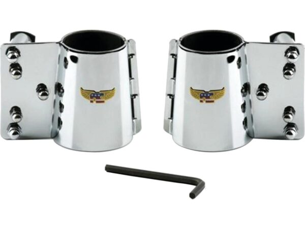 Heavy Duty Windshield Mount Kit Straight forks Chrome