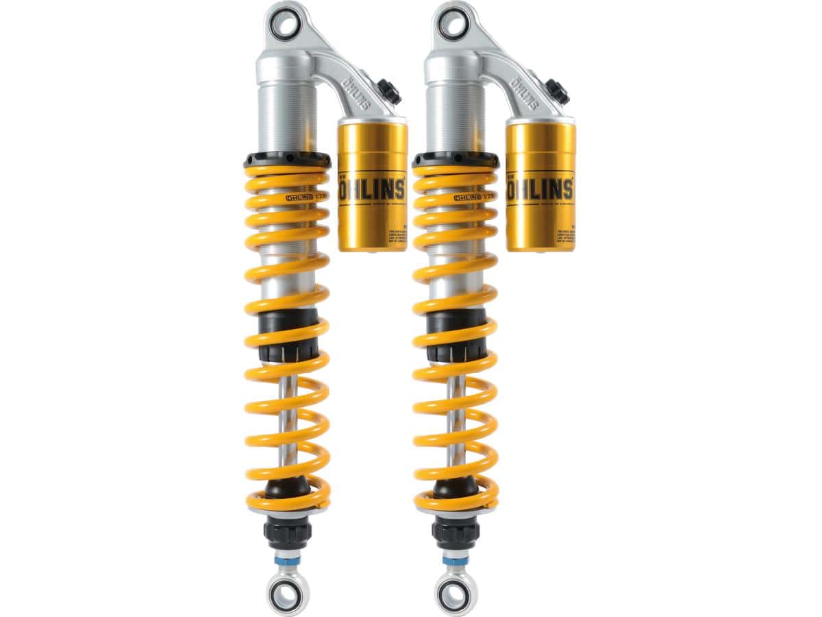 S36pr1c1l road and track 360mm twin shocks adjustable length +10/-0mm, 92-20 sportster, (except 08-10 xr1200, 10-13 xr1200x) 1 Öhlins