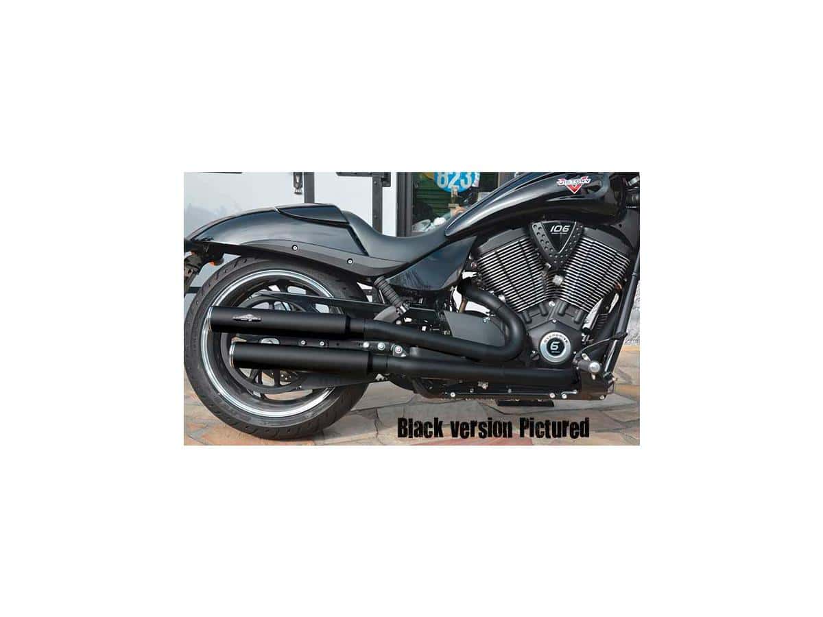 Smooth slip-on muffler polished, 09-16 victory cruiser 1 Pm american cycles