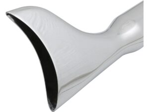Universal Fishtail Muffler With slider for right-side-installation Chrome, - Image 3